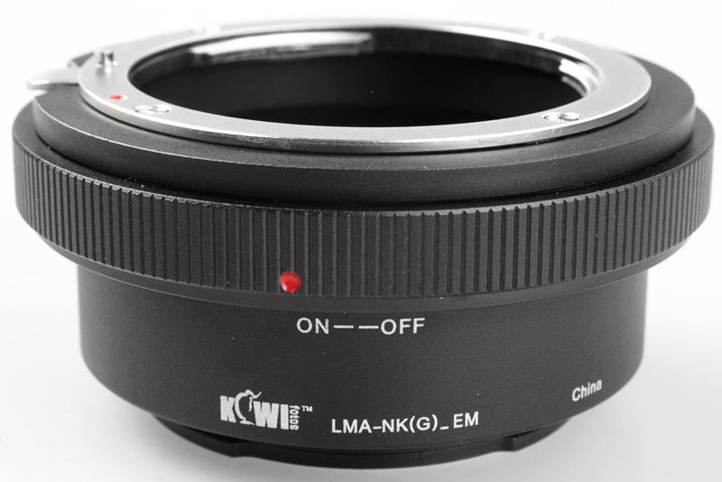  Kiwifotos Objektivadapter till Nikon G & F fr Sony E kamerahus Blndarestyrning