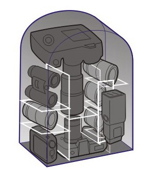 Fancier kameraryggsäck Delta - 46 Liter