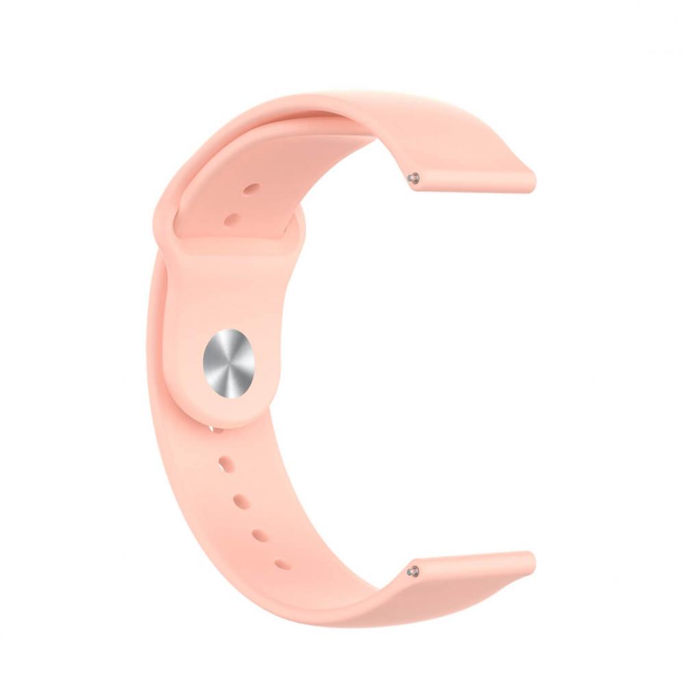 Silikonarmband Rosa för 18mm Watch med stiftspänne 95-160mm