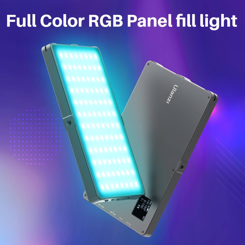 Ulanzi RGB LED-panel för kamera med inbyggt batteri