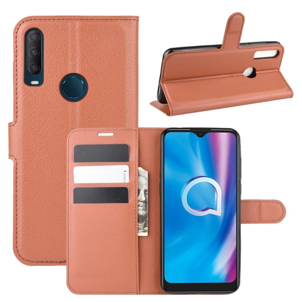 Plånboksfodral för Alcatel 1S (2020) Brun