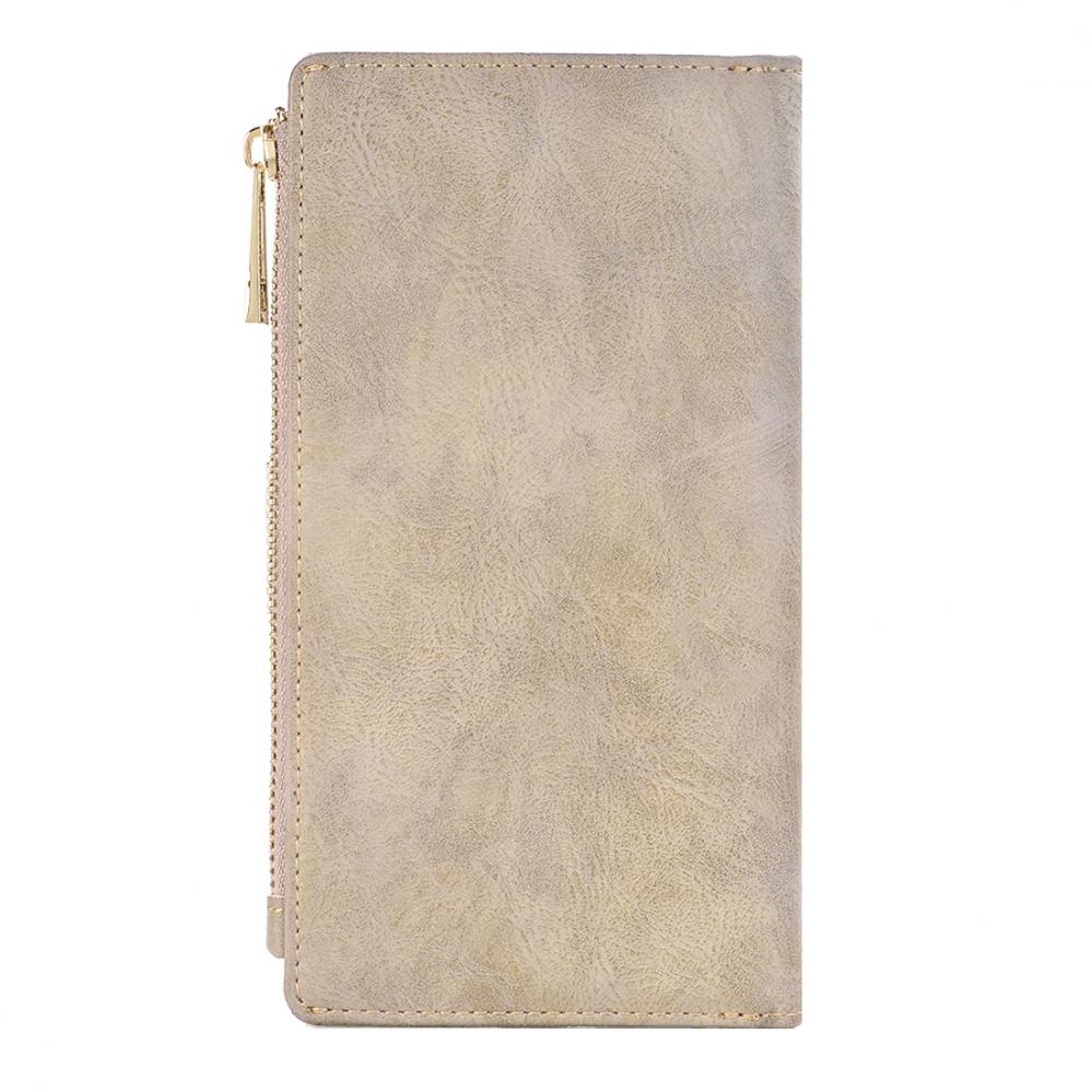  Plnboksfodral fr iPhone 6/6s Vit/Beige - Retrostyle med magnetskal PU-lder