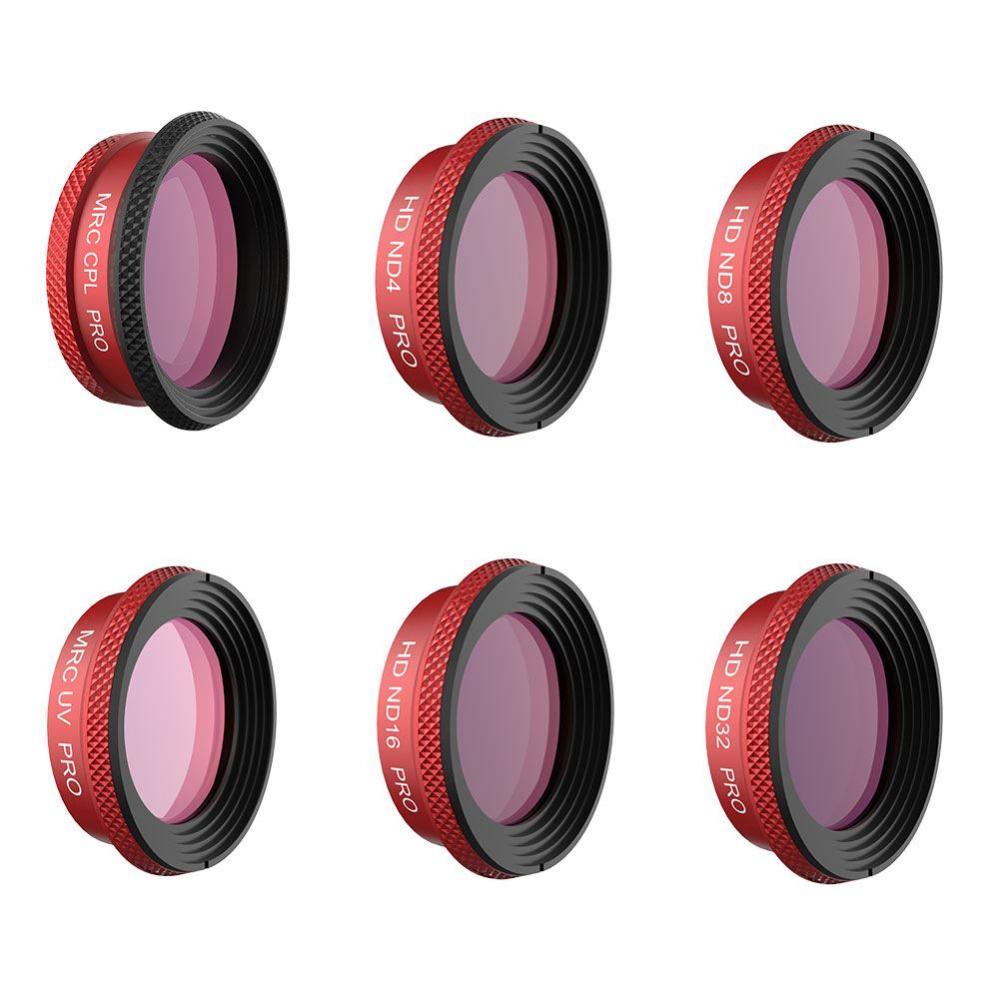 PGYTECH 6i1 Filter Pro för Mavic Air: UV, CPL, ND4, ND8, ND16, ND32