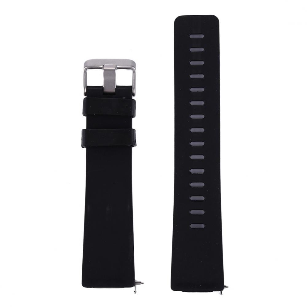 Silikonarmband Svart för Fitbit Versa/ Versa 2 145-205mm