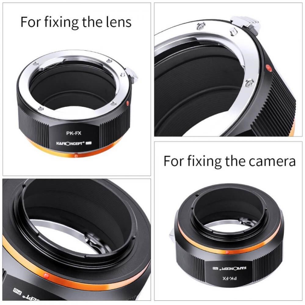  K&F Concept Objektivadapter Pro till Pentax K objektiv fr Fujifilm X kamerahus