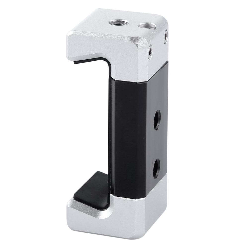 Mobilhållare silver svart aluminium - Puluz