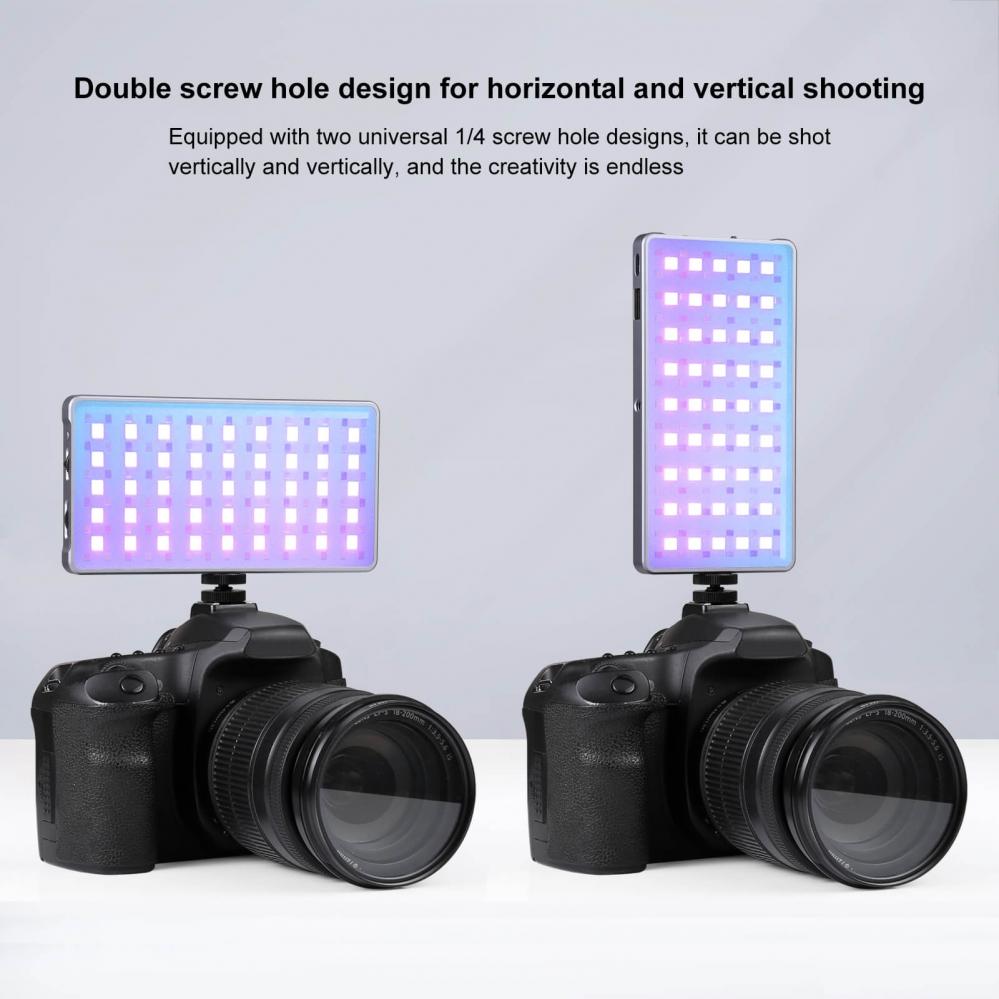  Puluz LED-panel/belysning fr vlogg med inbyggt batteri