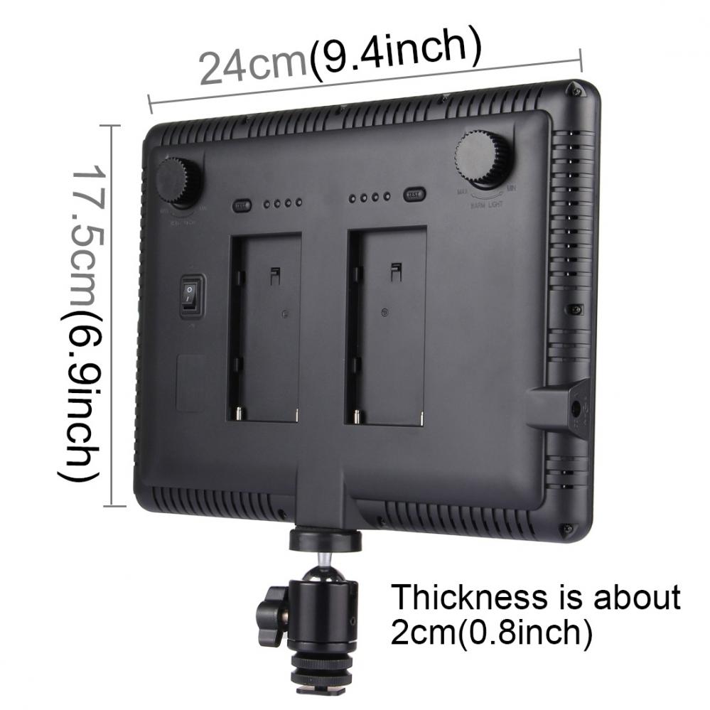 Puluz Videolampa med 152st lysdioder 24x17.5x2cm