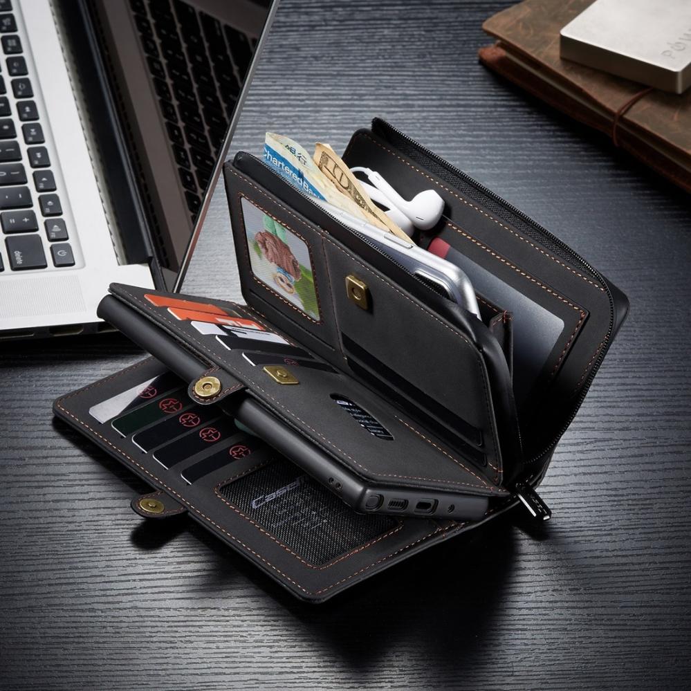  CaseMe Plånboksfodral med magnetskal för Samsung Galaxy Note 10 Svart