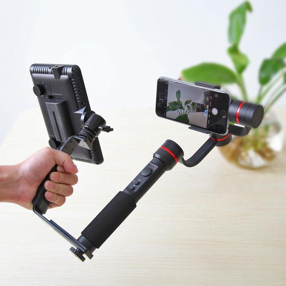 Puluz L-format Handgrepp med tillbehörsfästen för videolampa & DSLR