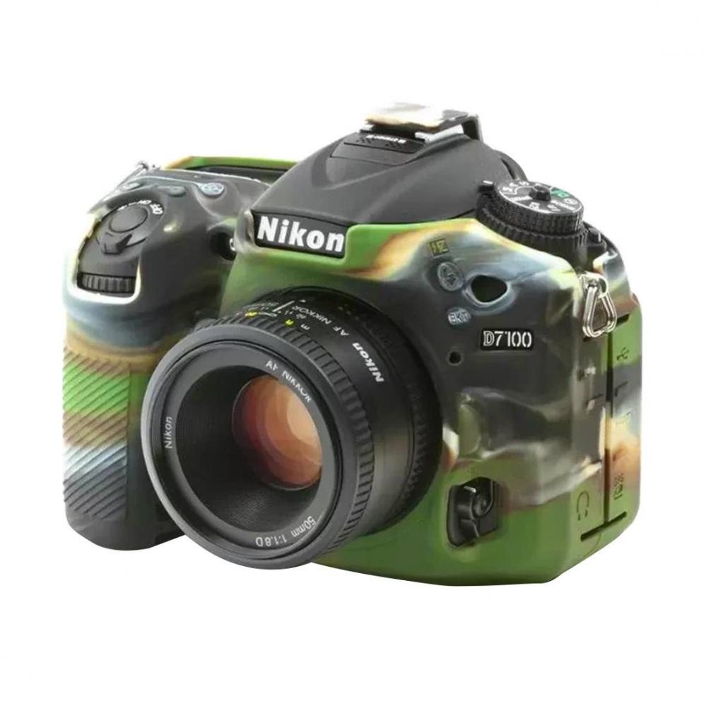  Puluz Silikonfodral fr Nikon D7200 /D7100 Kamouflage