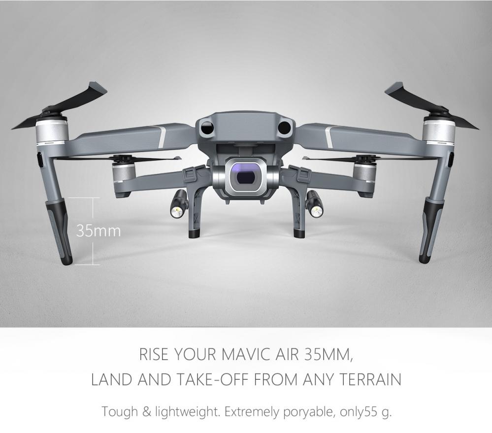 PGYTECH Landställsben med 2st LED-lampor för MAVIC 2