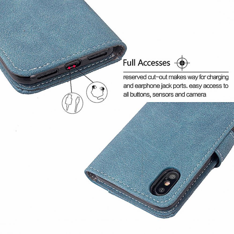 Plånboksfodral för iPhone X/XS - Med kortplatser och sedelfack