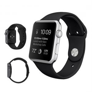 Armband för Apple Watch 38/40/41mm silikon Svart