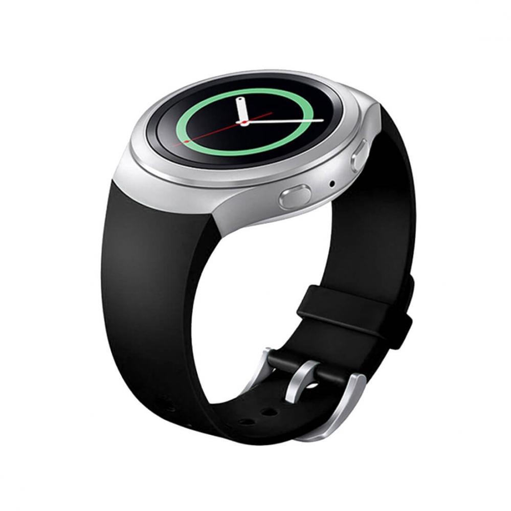  Silikonarmband Svart fr Samsung Gear S2/S2 Sport