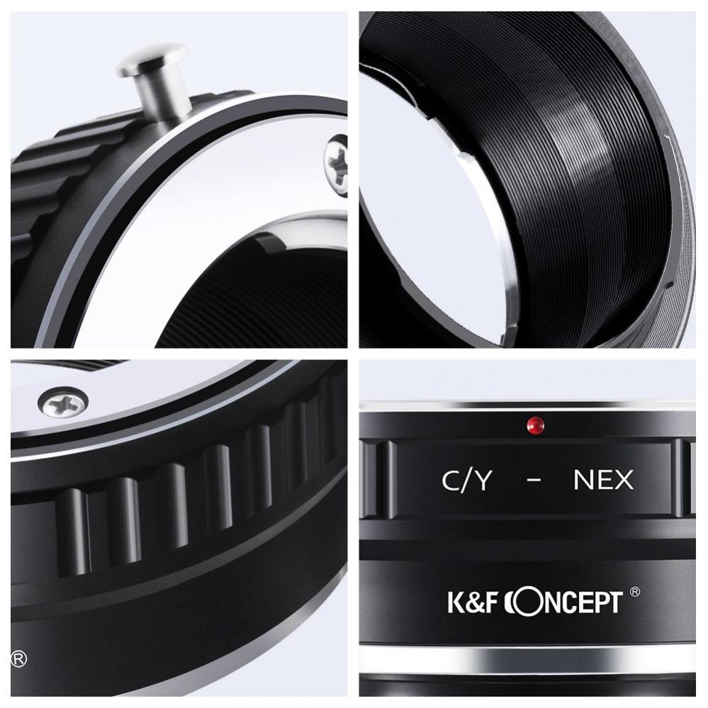  K&F Objektivadapter till Contax/Yashica objektiv fr Sony E kamerahus