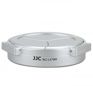  JJC Automatiskt främre objektivlock för Panasonic DMC-LX7 Leica D-Lux6 Silver