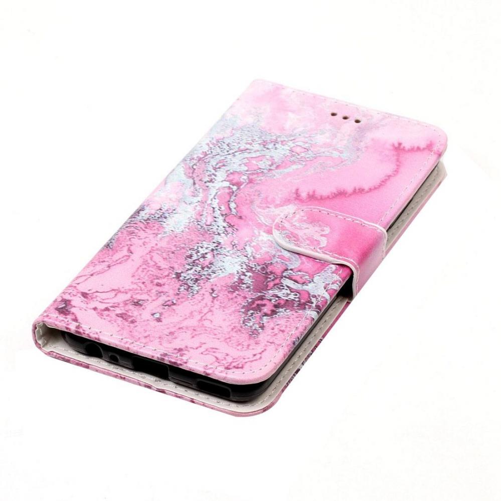 Plånboksfodral för Huawei P10 - Rosa med kortplatser och sedelfack