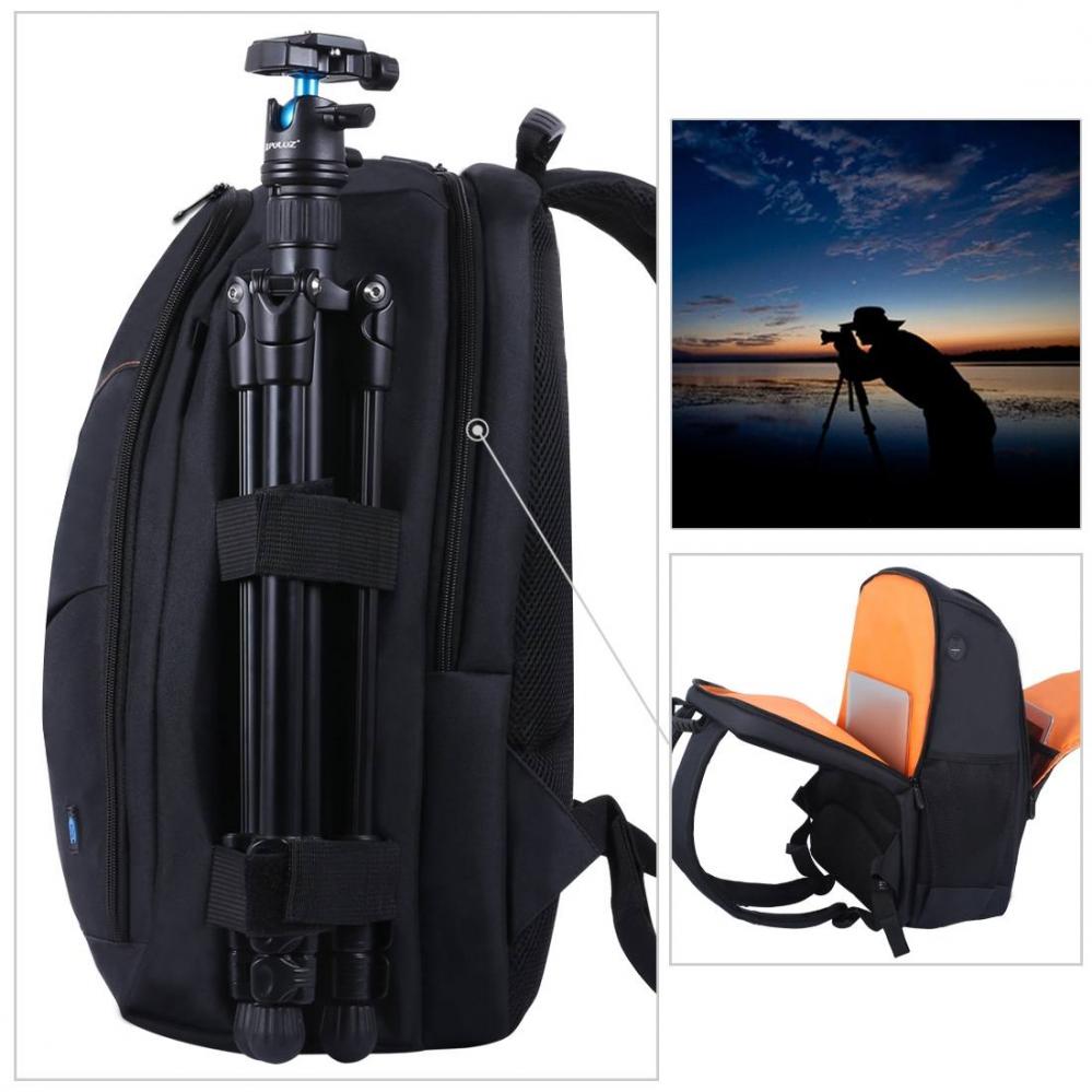 Puluz Vattenavstötande kameraryggsäck för 1st DSLR + 3-6st objektiv (26L)
