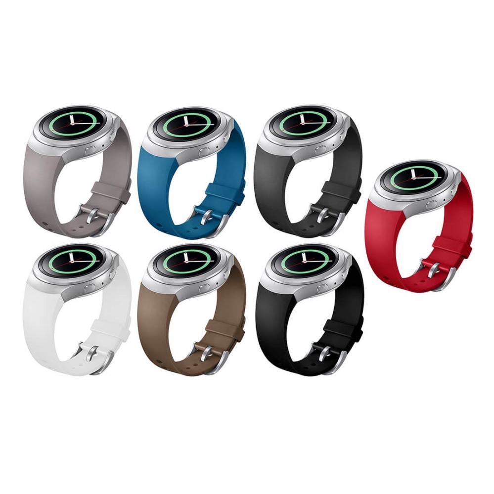 Silikonarmband Svart för Samsung Gear S2/S2 Sport