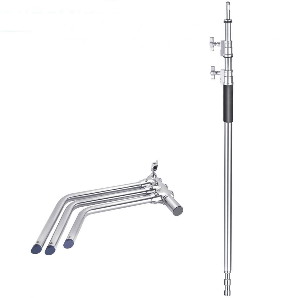 Studiostativ/ belysningsstativ C-Stand 340cm med avtagbara ben
