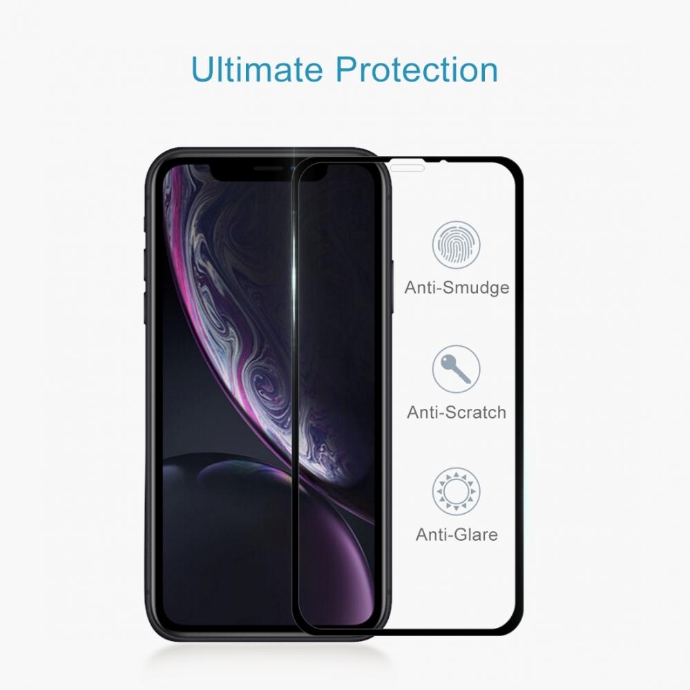 Skärmskydd 9H för iPhone XR med Svart ram