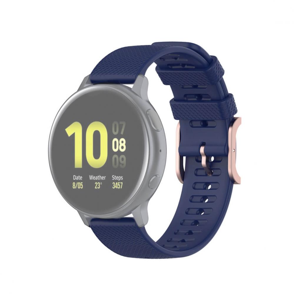  Silikonarmband Bl fr Smartwatch 20mm Universal modell