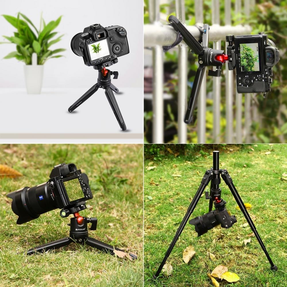 Roterbart kulledshuvud 360 grader med snabbplatta för DSLR - Puluz