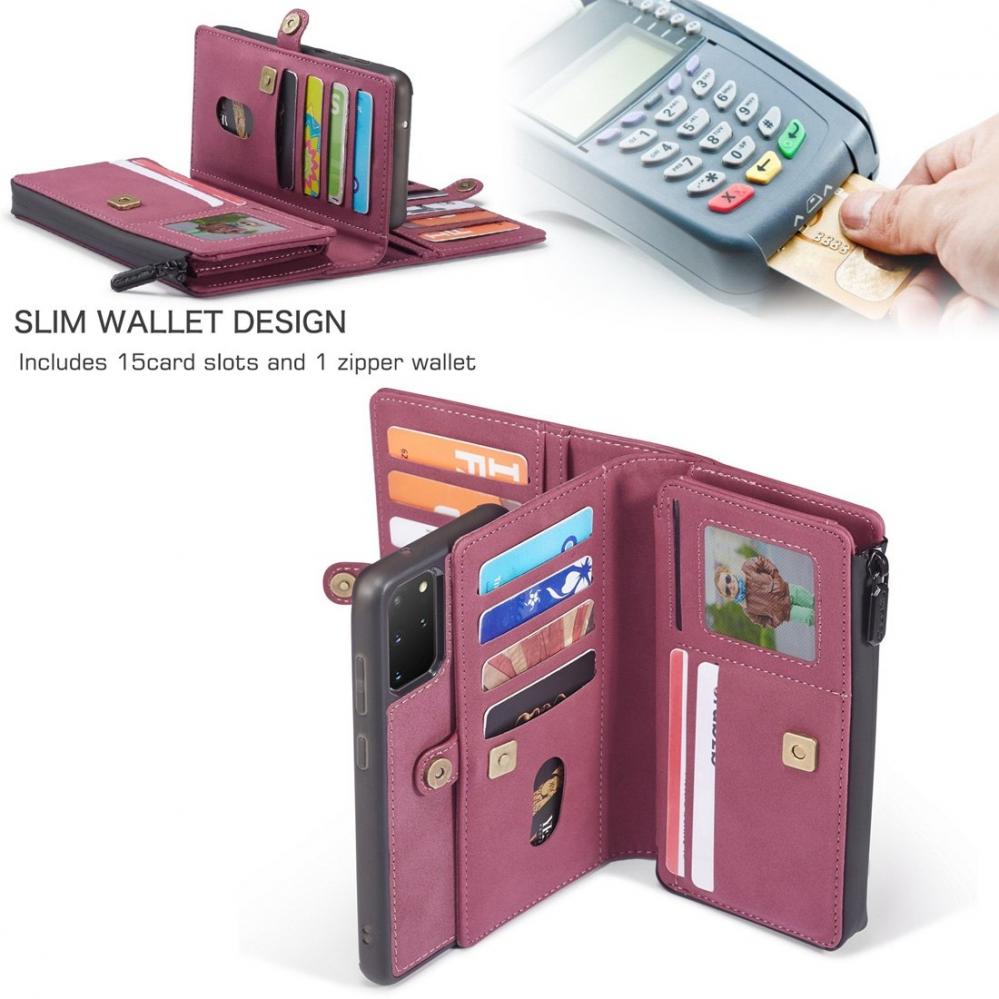  Plånboksfodral med magnetskal för Samsung Galaxy S20 Plus - CaseMe