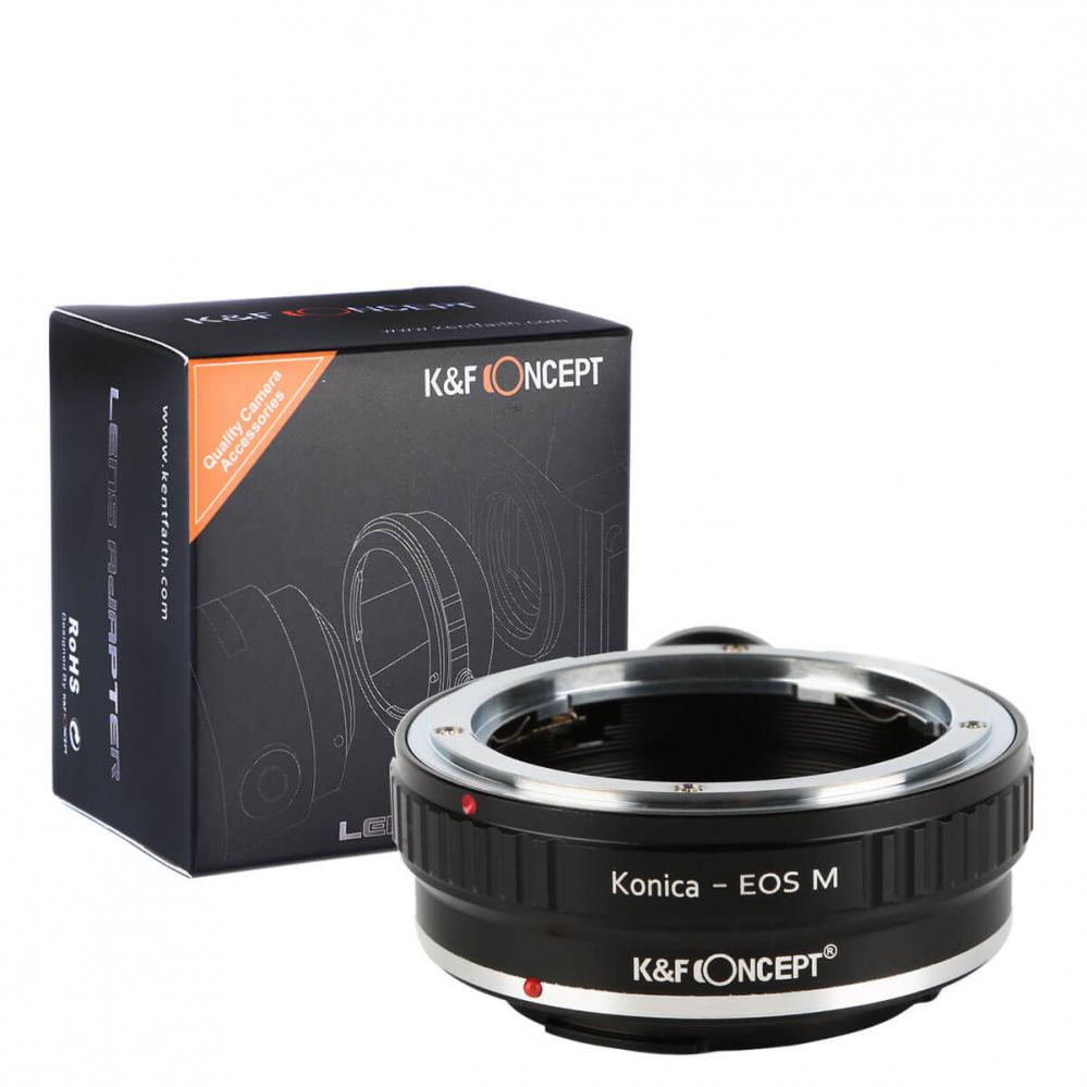  K&F Concept Objektivadapter till Konica AR objektiv fr Canon EOS M kamerahus
