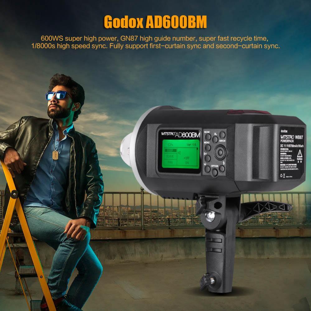 Godox Witstro AD600BM Studioblixt-kit med fäste för Bowens
