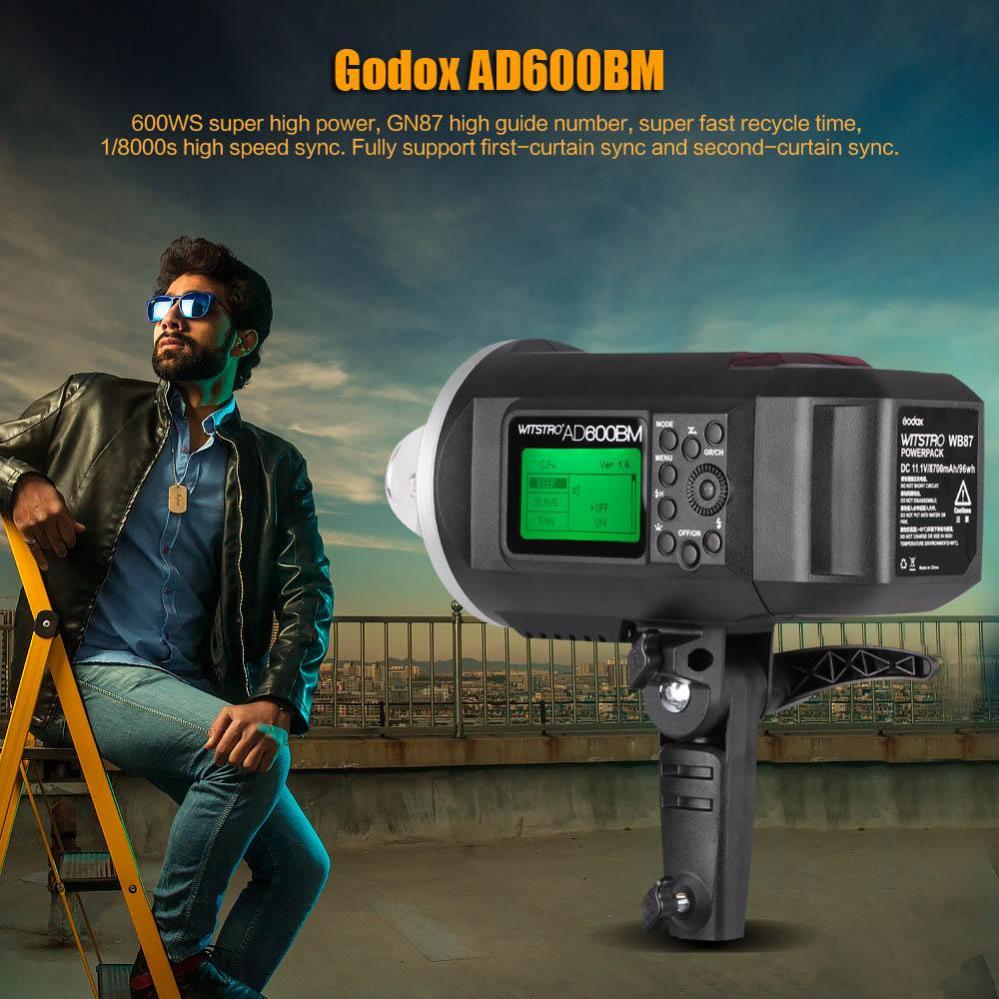  Godox Witstro AD600BM Studioblixt-kit med fste fr Bowens