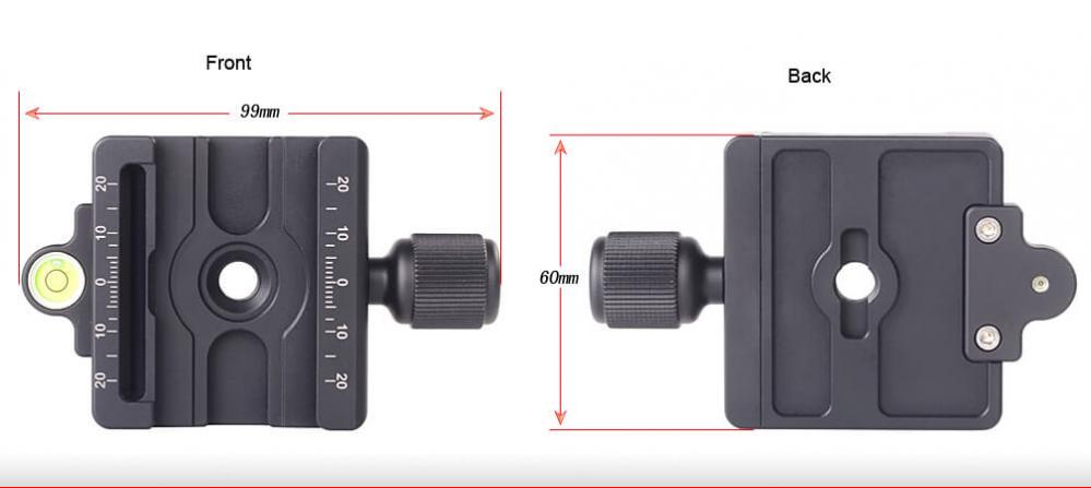 Sunwayfoto Mac-14T Fäste för Manfrotto & Arca Swiss plattor