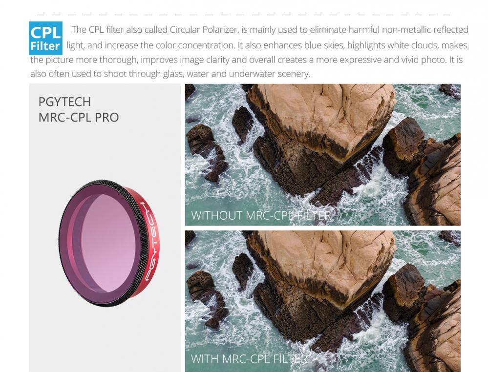 PGYTECH CPL-Filter Proffesional för DJI Osmo Action