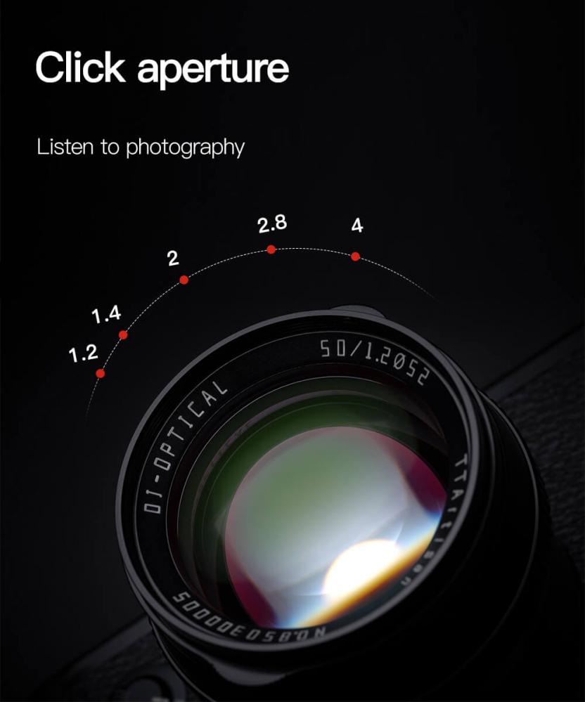 TTartisan 50mm f/1.2 Objektiv APS-C för Leica L