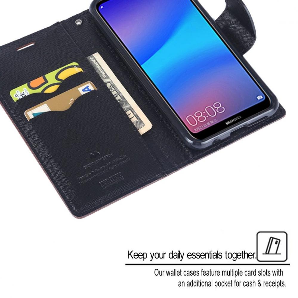  GOOSPERY Fr Huawei P20 Lite - Plnboksfodral med kortplatser av PU-lder