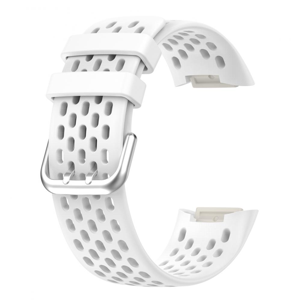  Armband fr Fitbit Charge 5 Vit silikon