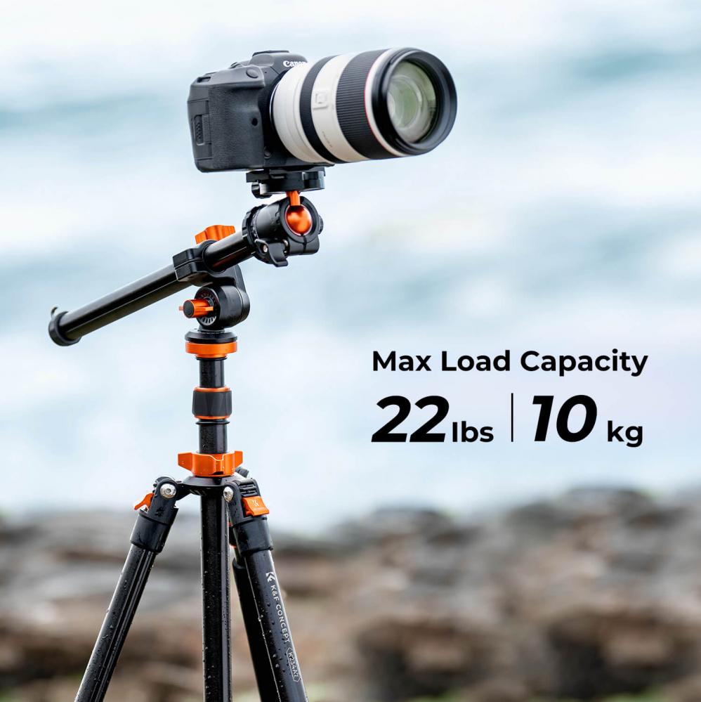  K&F Concept Kamerastativ med kulled & mittpelare 200cm 10kg