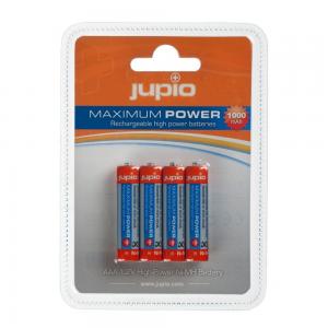 Jupio batteri (4st) AAA 1000mAh laddbart