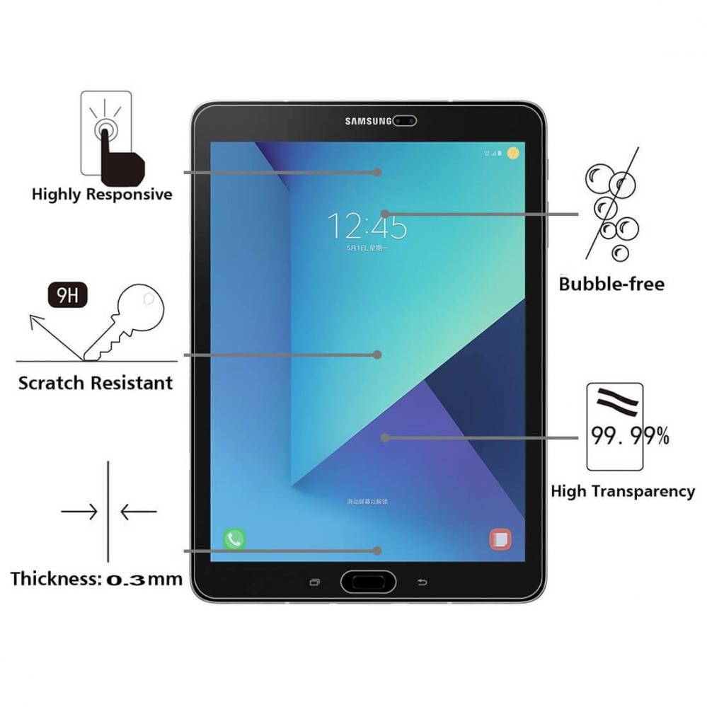  Skrmskydd fr Samsung Galaxy Tab S3 9.7 T820/T825 av hrdat glas