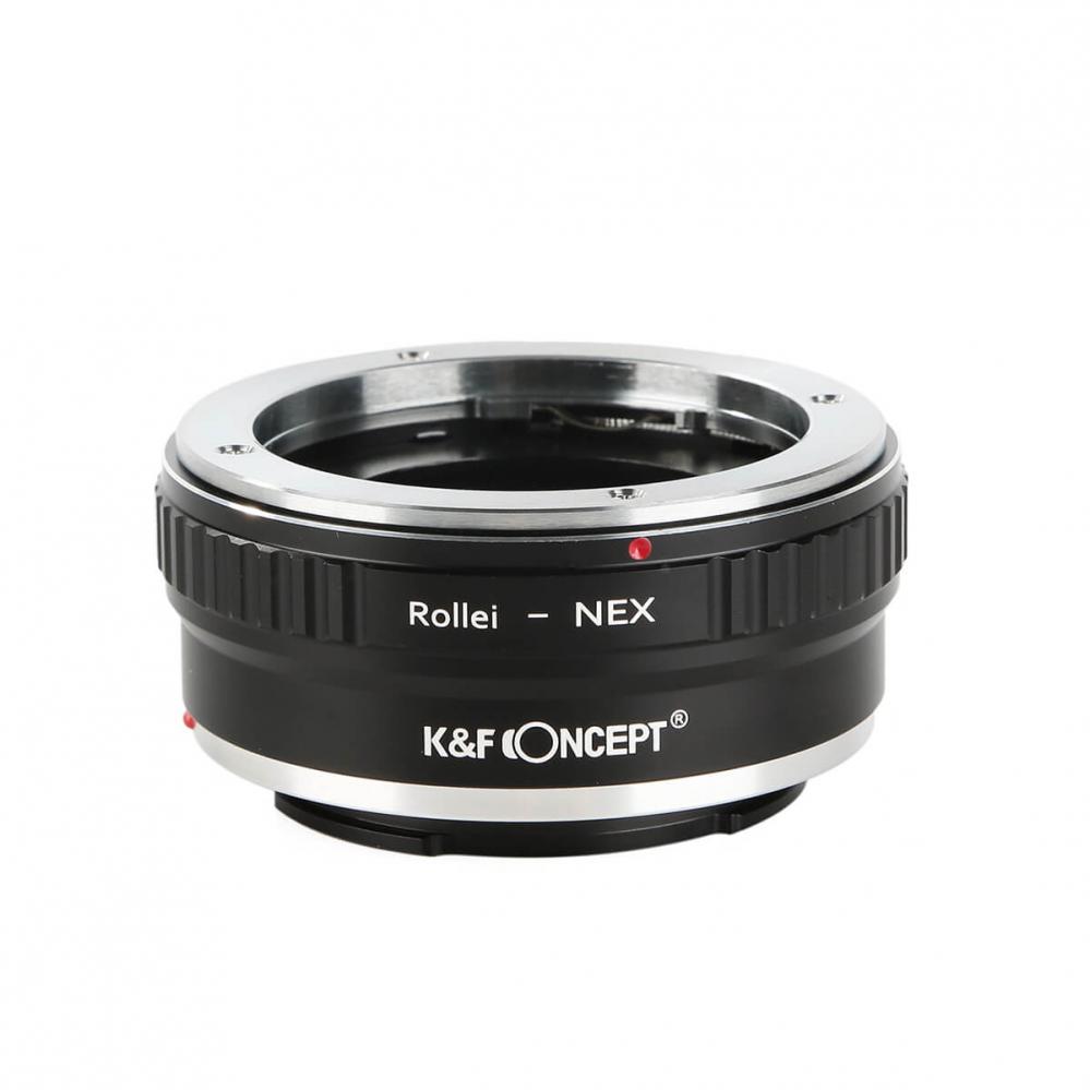 K&F Objektivadapter till Rollei QBM objektiv för Sony E kamerahus