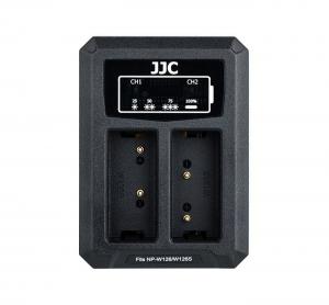  JJC USB-driven dubbel batteriladdare för Fujifilm NP-W126