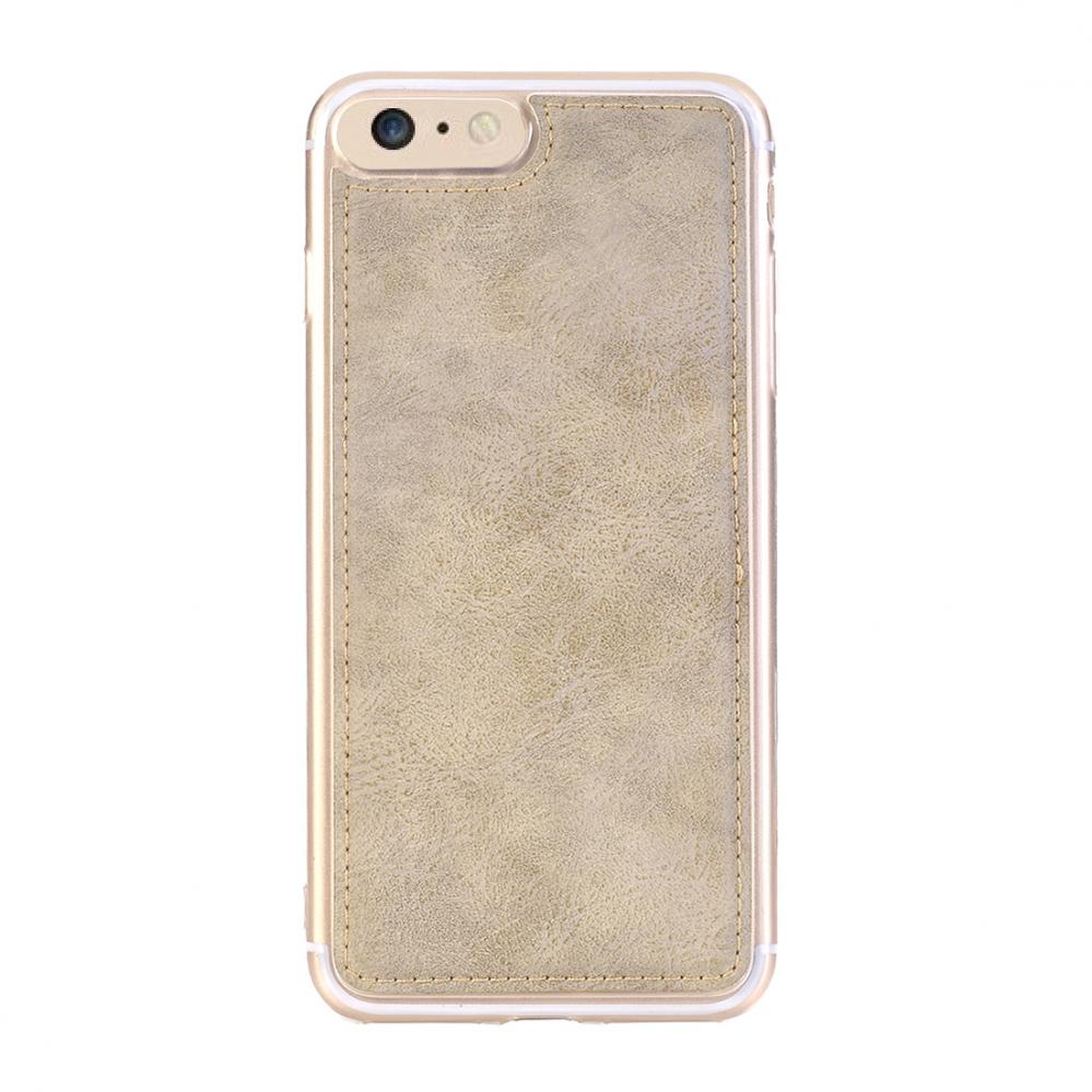  Plnboksfodral fr iPhone 6/6s Vit/Beige - Retrostyle med magnetskal PU-lder