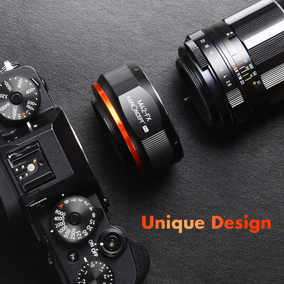  K&F Concept Objektivadapter Pro till M42 objektiv fr Fujifilm X kamerahus