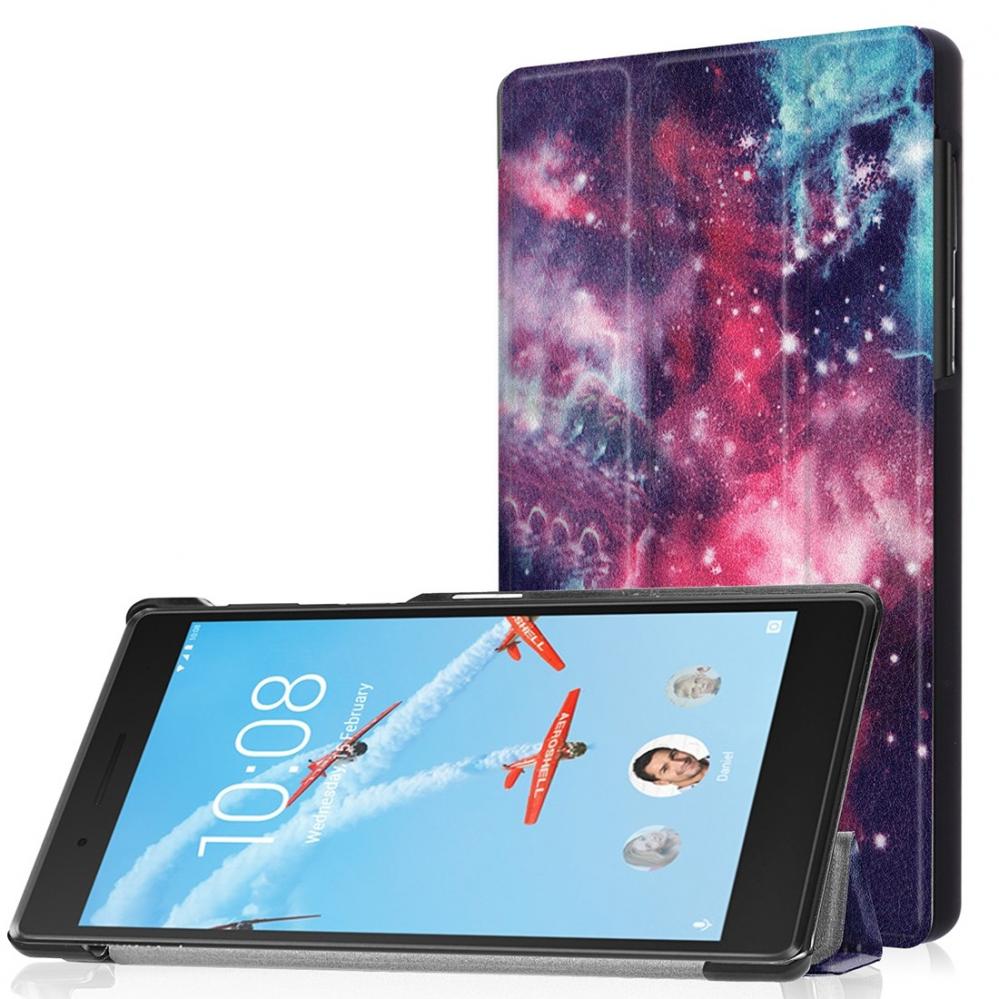 Fodral för Lenovo Tab 7 / Tab 4 (TB-7504F / TB-7504N / TB-7504X) - Rymdmönster