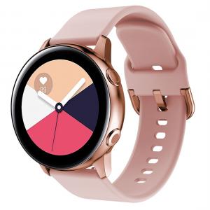  Armband för Galaxy Watch Active 20mm Rosa silikon