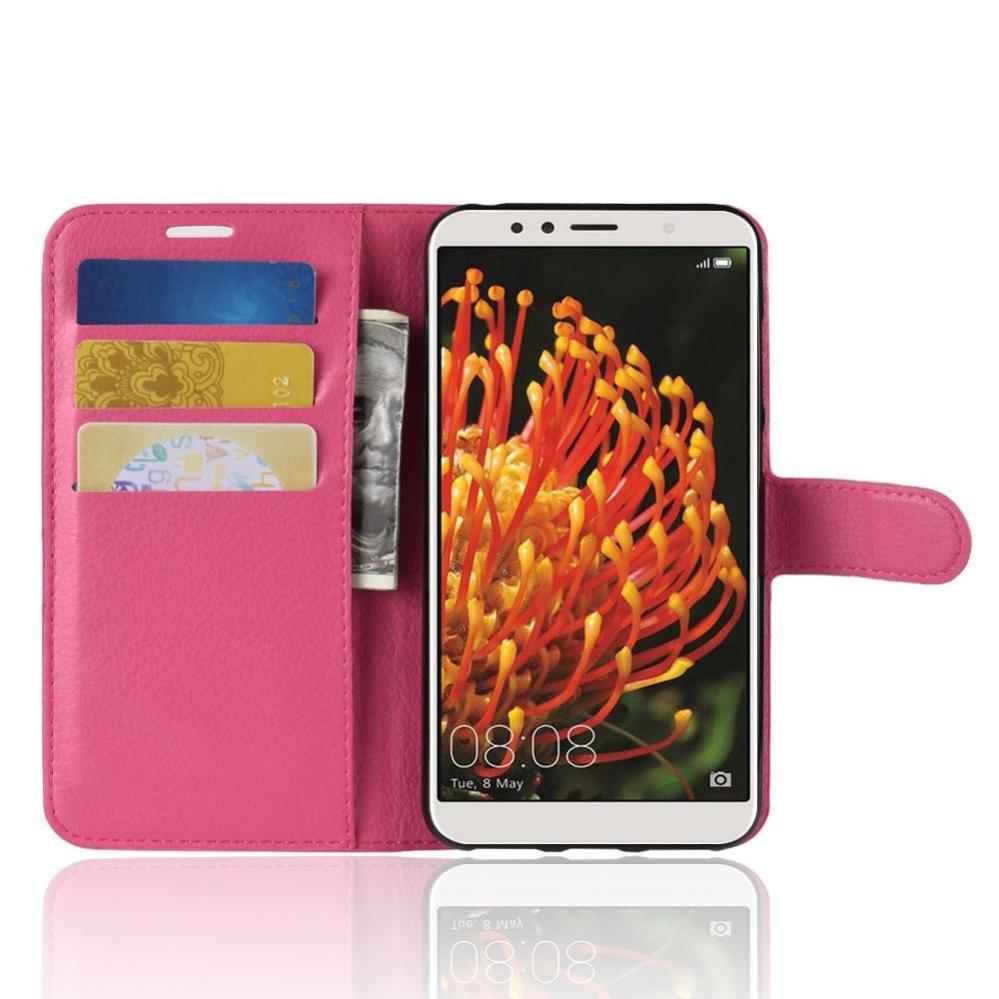  Plnboksfodral fr Huawei Y6 (2018) Magenta