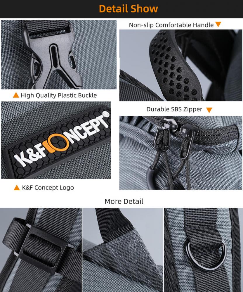  K&F Concept Kameraryggsck med extra sttskydd