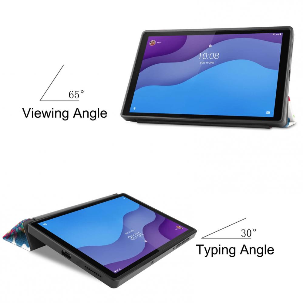  Fodral fr Lenovo Tab M10 HD 2nd Gen Fjrilsmnster