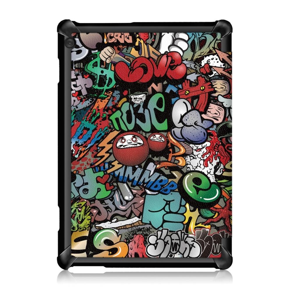  Fodral fr Lenovo Tab M10 - Graffiti